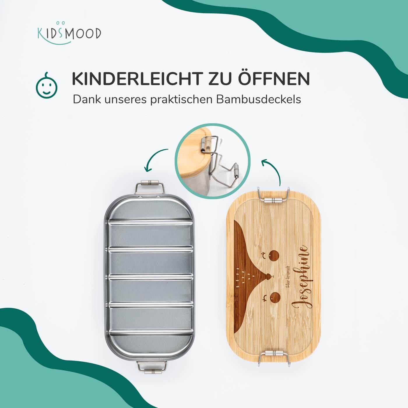 Brotdose personalisiert Fuchsgesicht