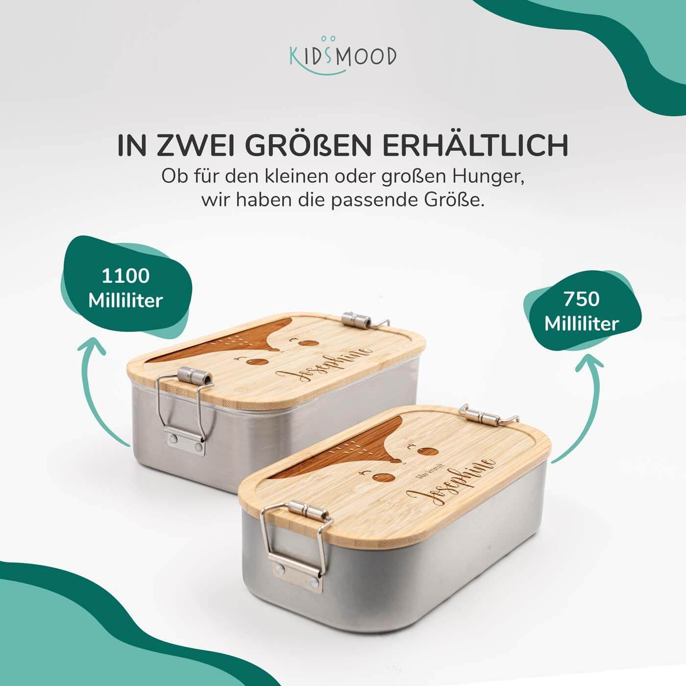 Brotdose personalisiert Fuchsgesicht