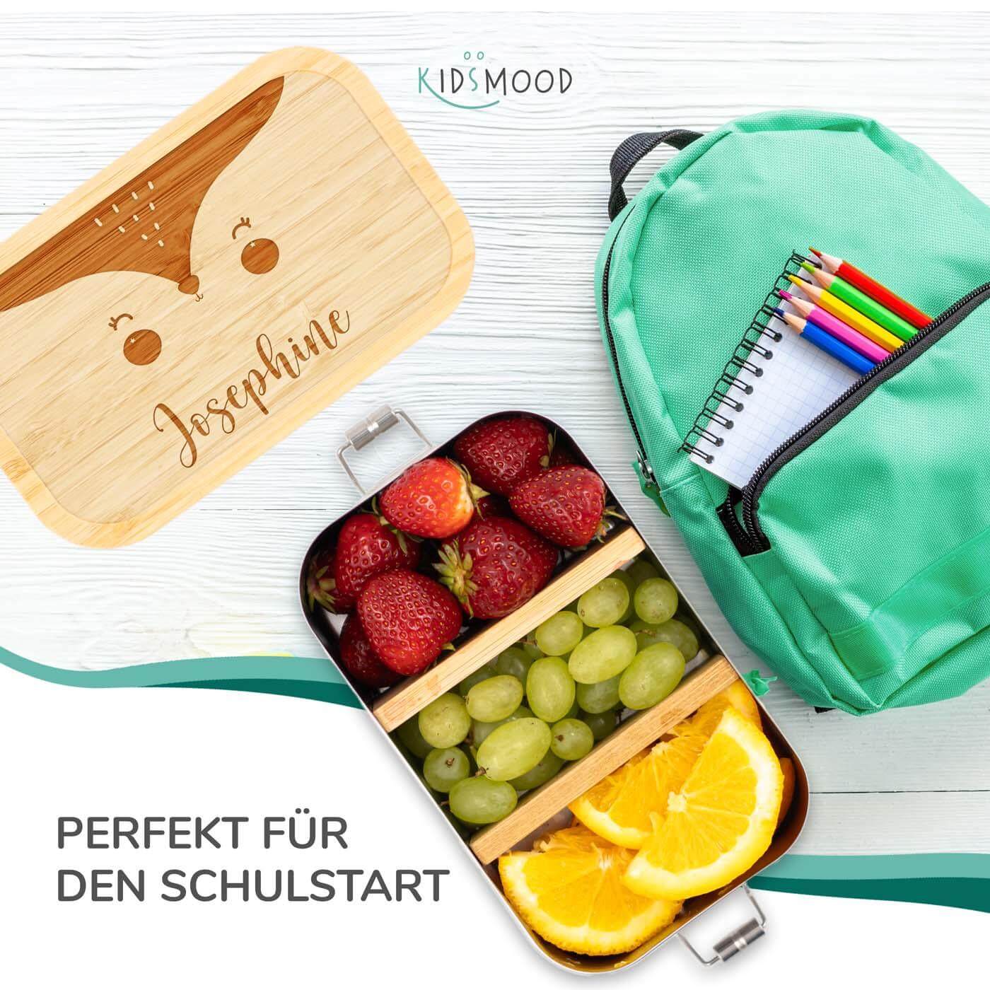 Brotdose personalisiert Fuchsgesicht