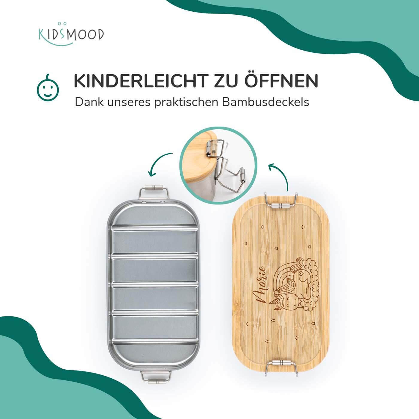 Brotdose personalisiert Einhorn