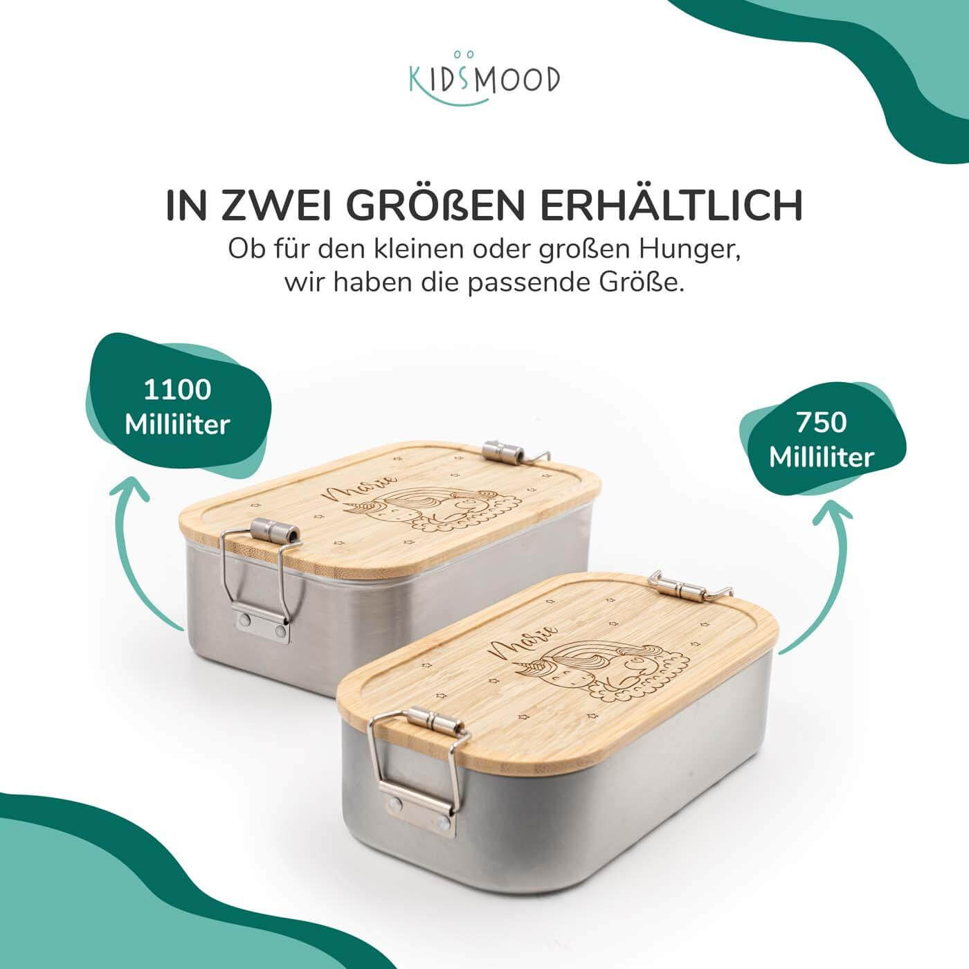 Brotdose personalisiert Einhorn