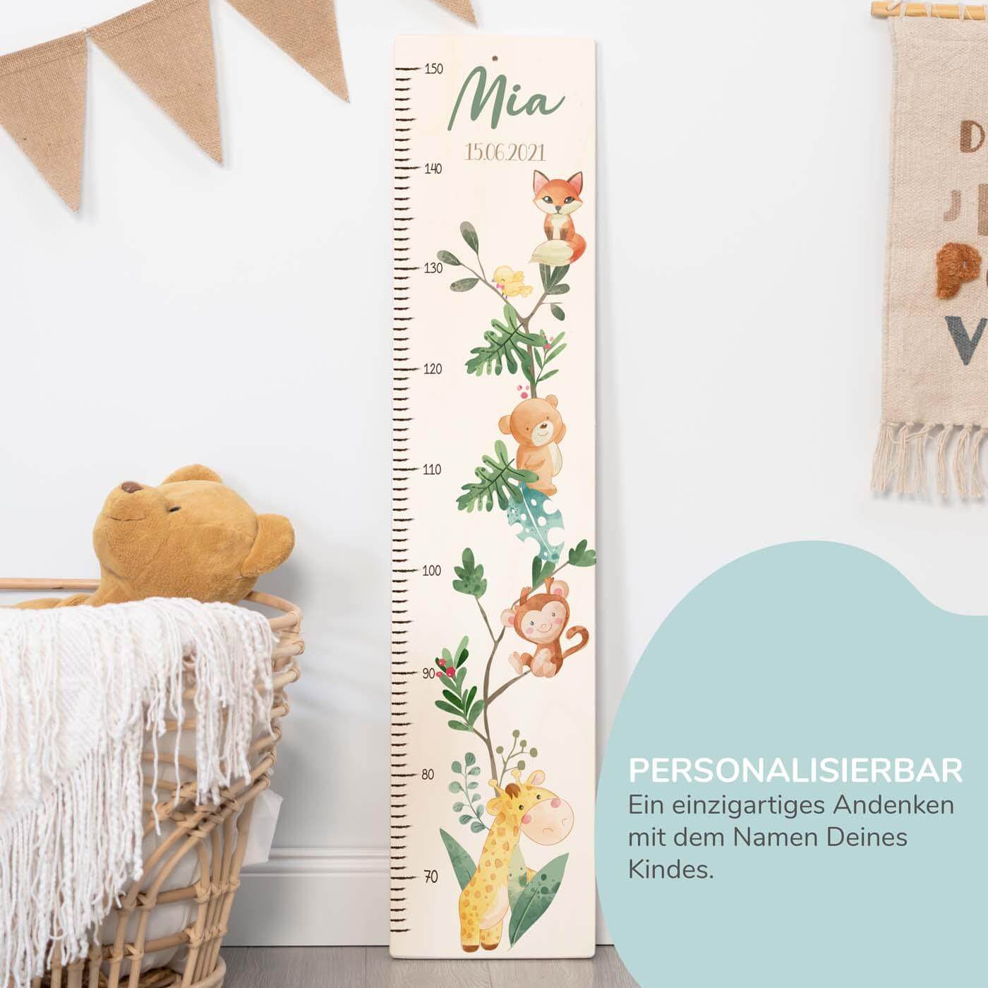 Personalisierte Messlatte Jungle