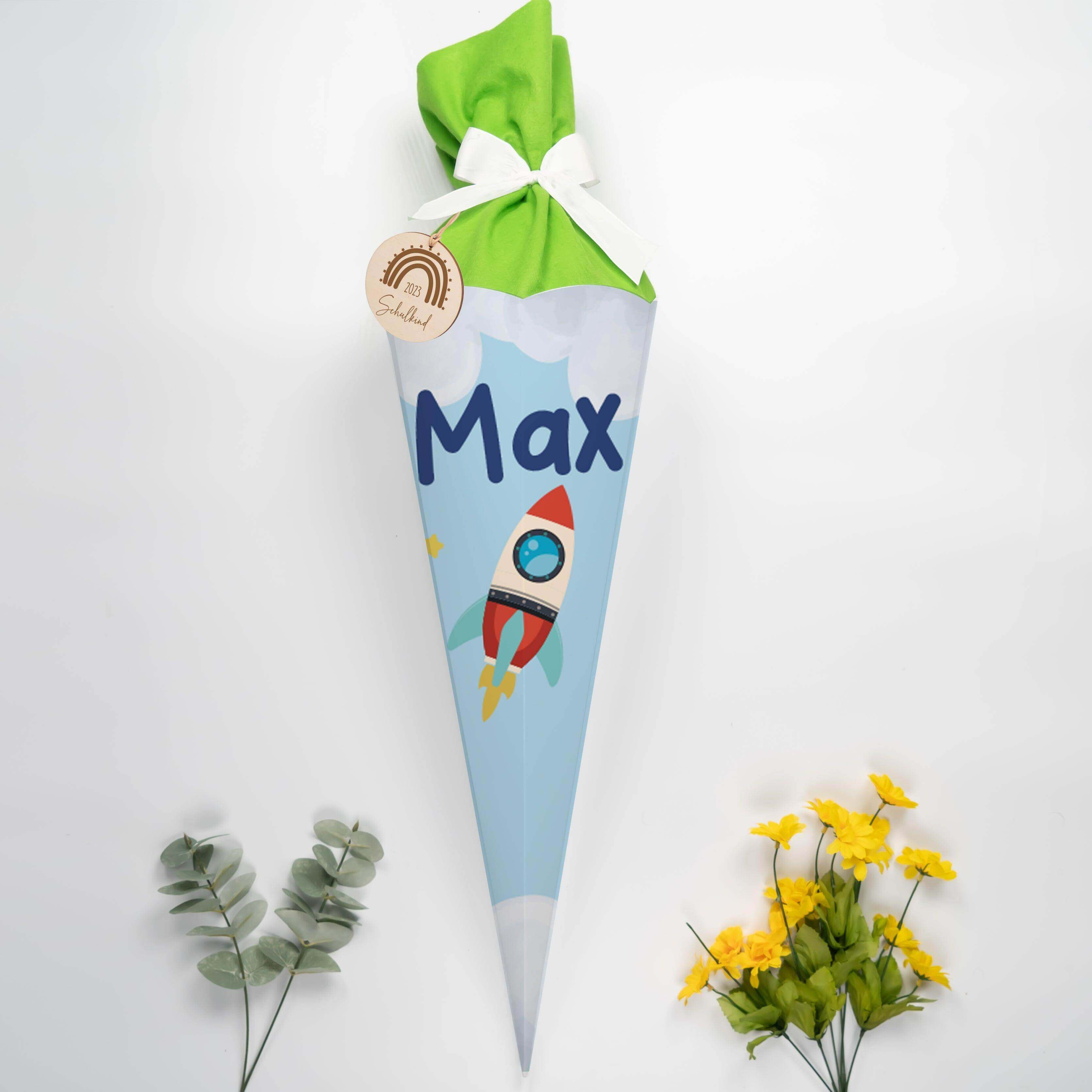 Personalisierte Schultüte mit Namen - Weltall