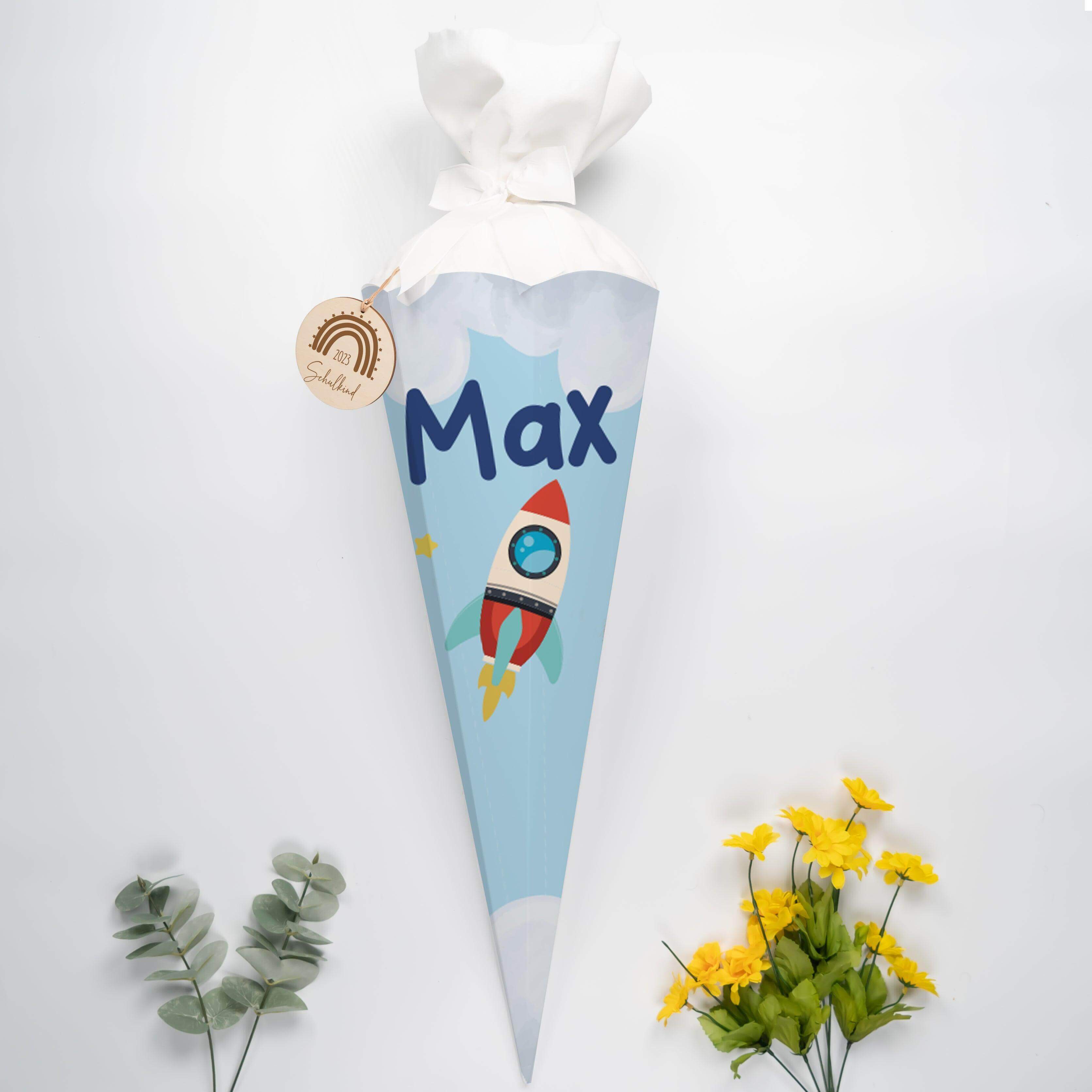 Personalisierte Schultüte mit Namen - Weltall