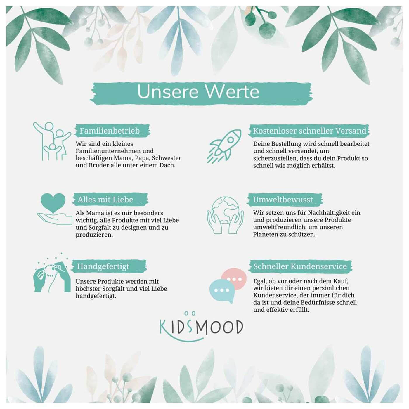 Personalisierte Nachtlampe für Kinder - Baby Waldtiere - Name und Geburtsdatum - Kidsmood.de