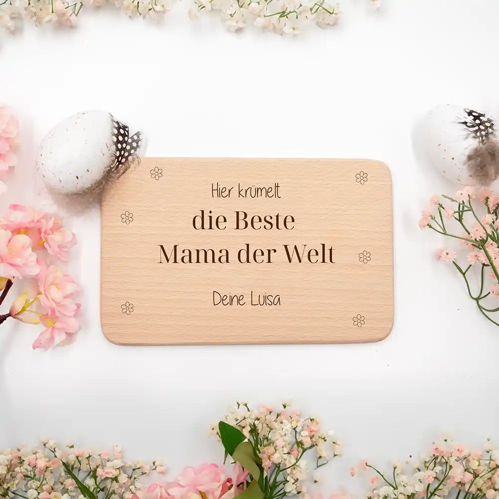 Frühstücksbrettchen - Die beste Mama der Welt Gravur
