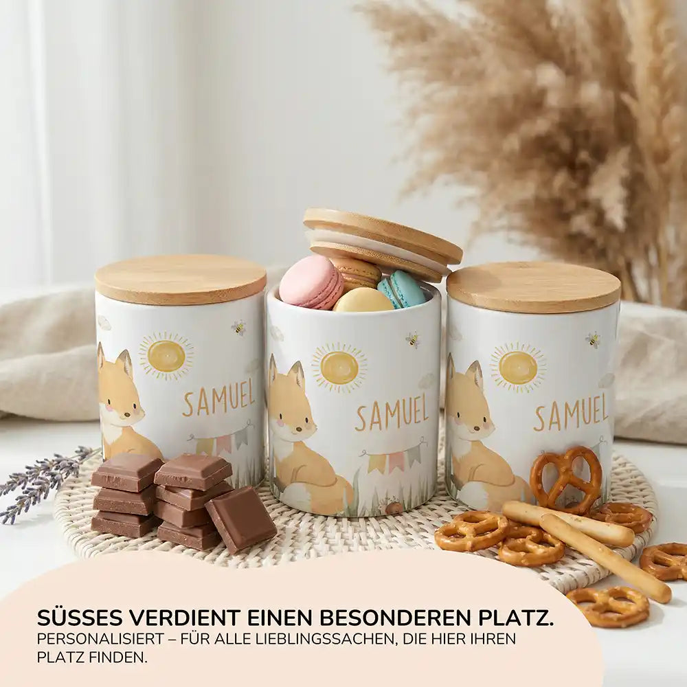 Personalisierte Keksdose Fuchs Sommer - Ansicht 15