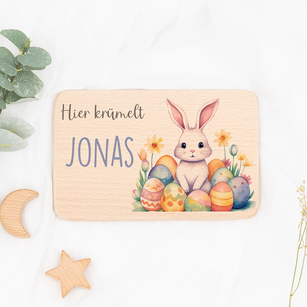Frühstücksbrettchen Holz personalisiert