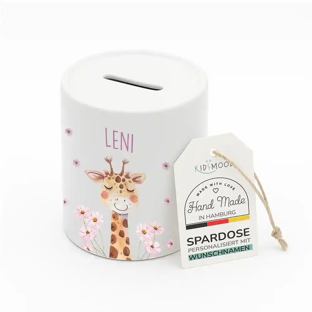 Spardose Kinder aus Keramik - Giraffe