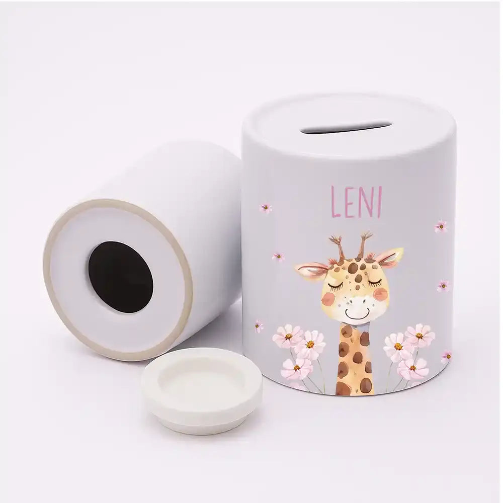 Spardose Kinder aus Keramik - Giraffe