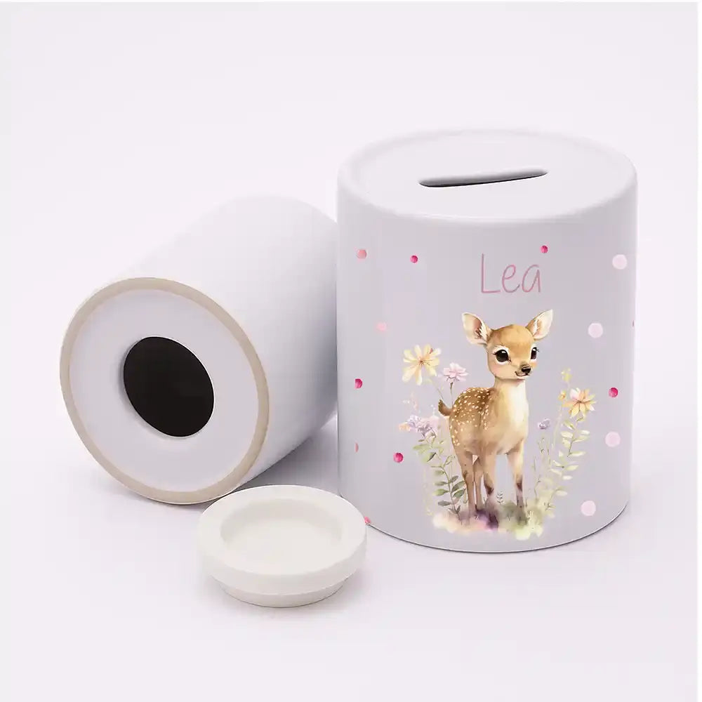 Spardose Kinder aus Keramik - Reh