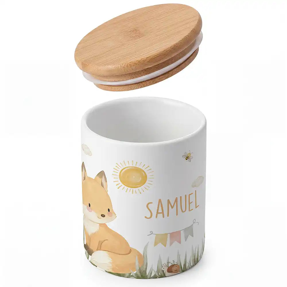 Personalisierte Keksdose Fuchs Sommer - Detailansicht Motiv