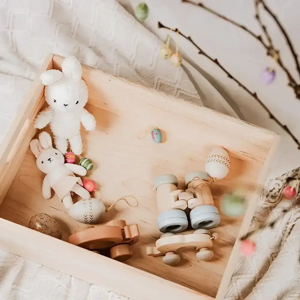 Osterkiste Holz personalisiert - Frühlingsgruß