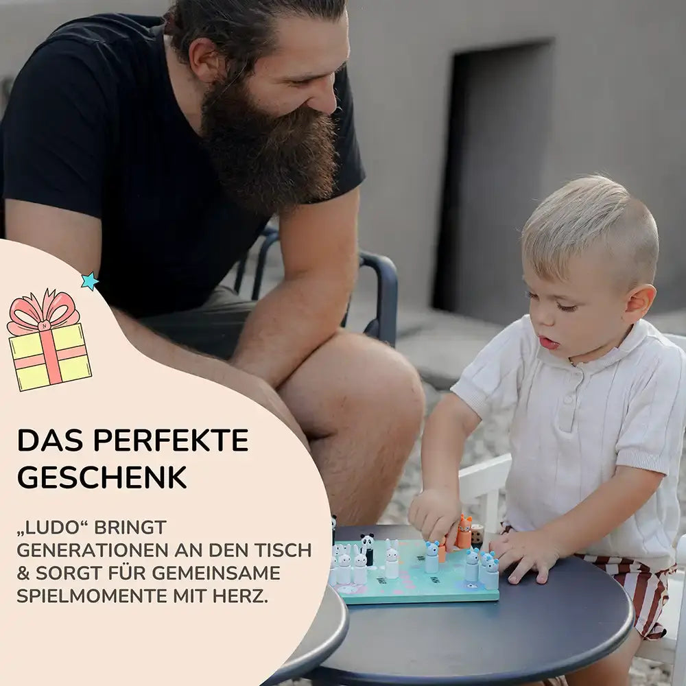 Ludo Spiel personalisiert mit Namen - Brettspiel