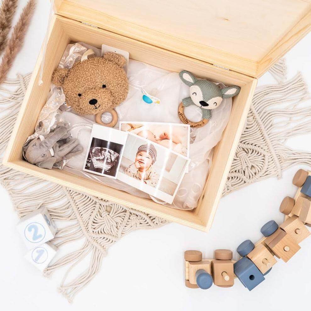 memory box with tipi design and personalized name