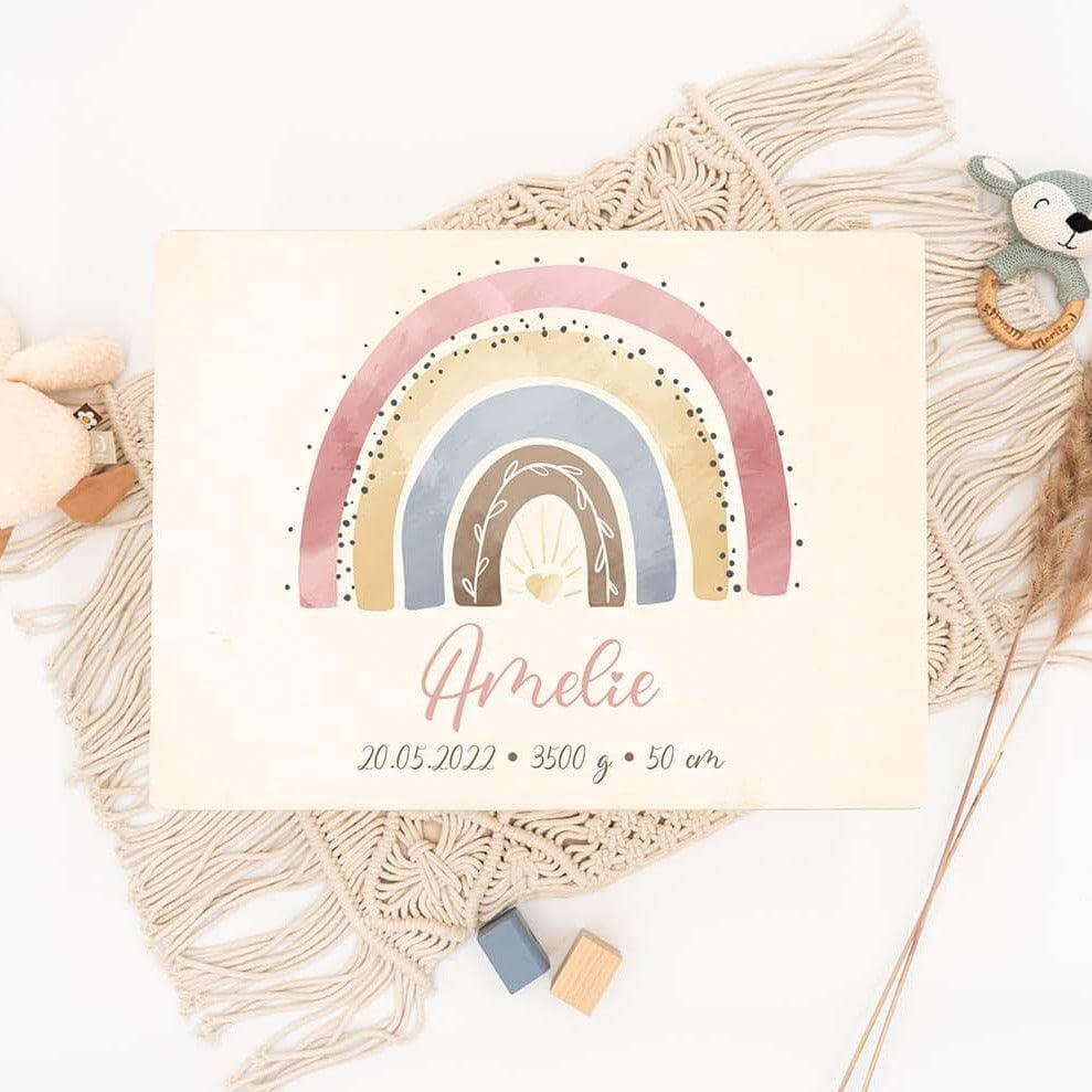 high-quality personalized memory box with animal family