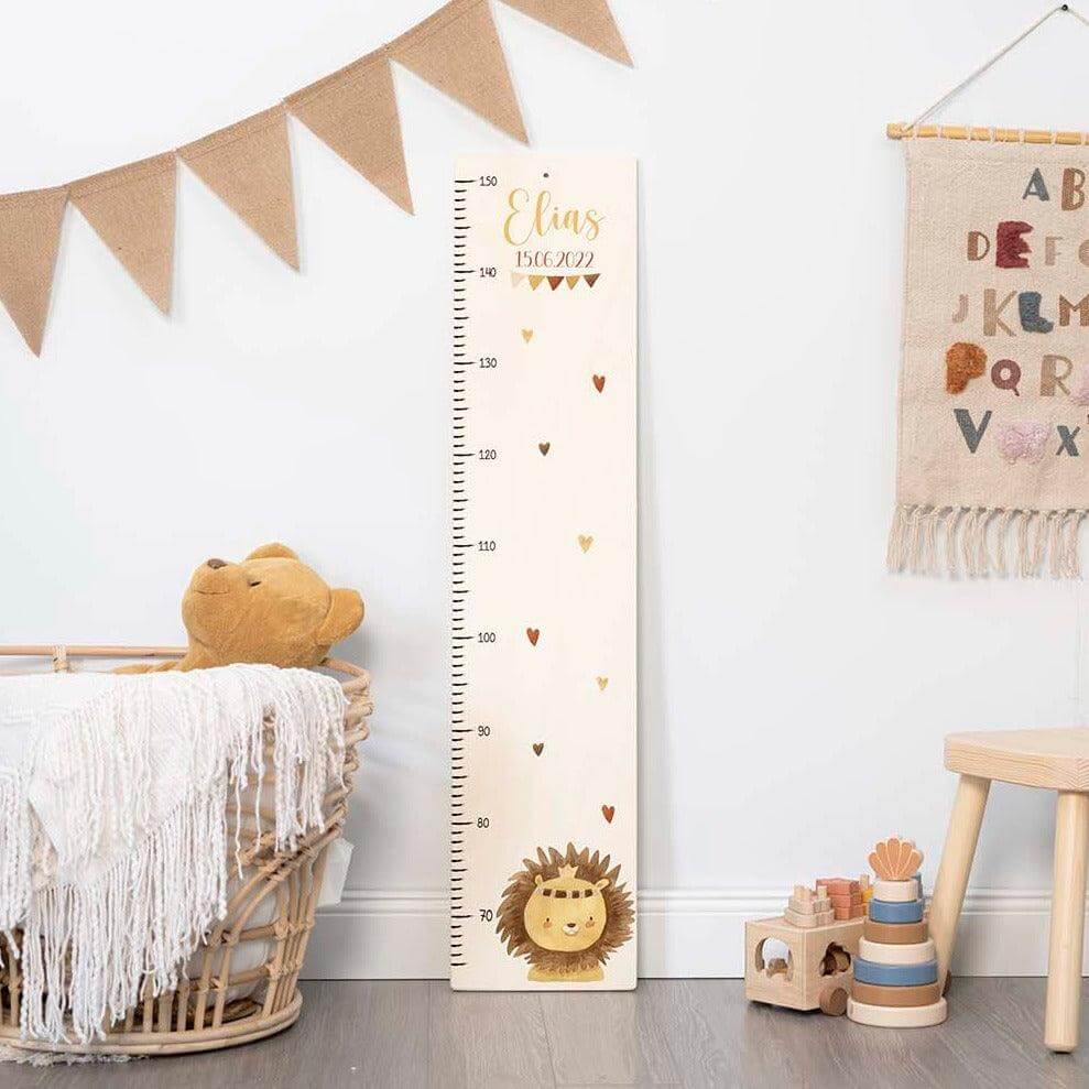 custom height chart with engraved name