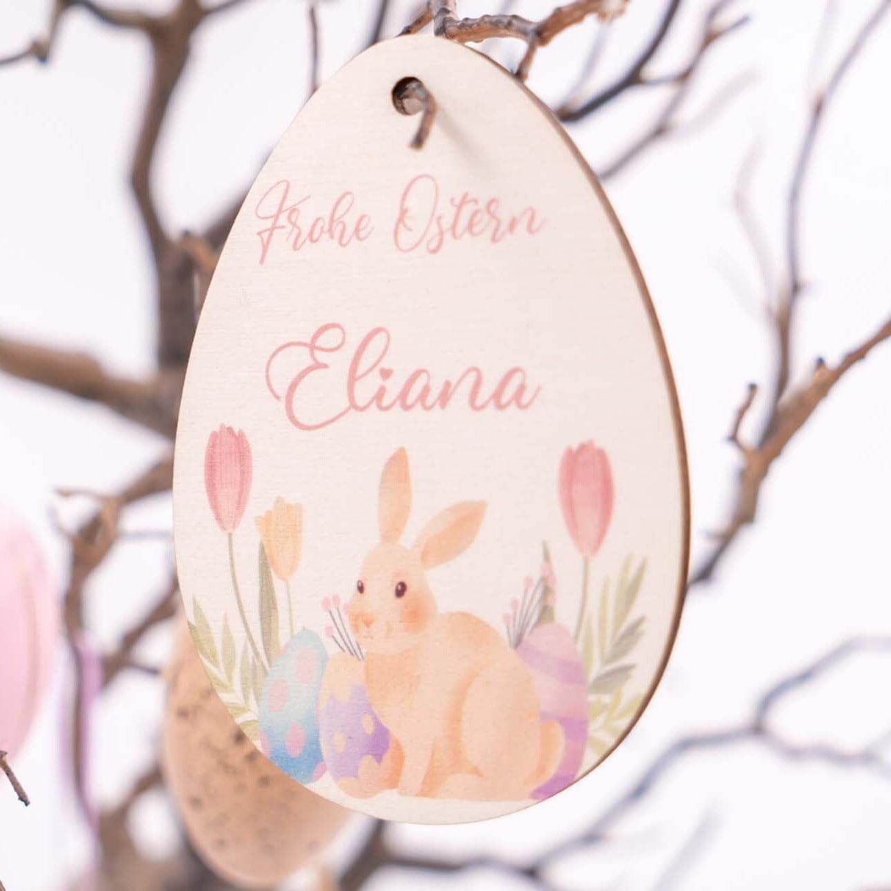 unique wooden Easter eggs with custom engraving