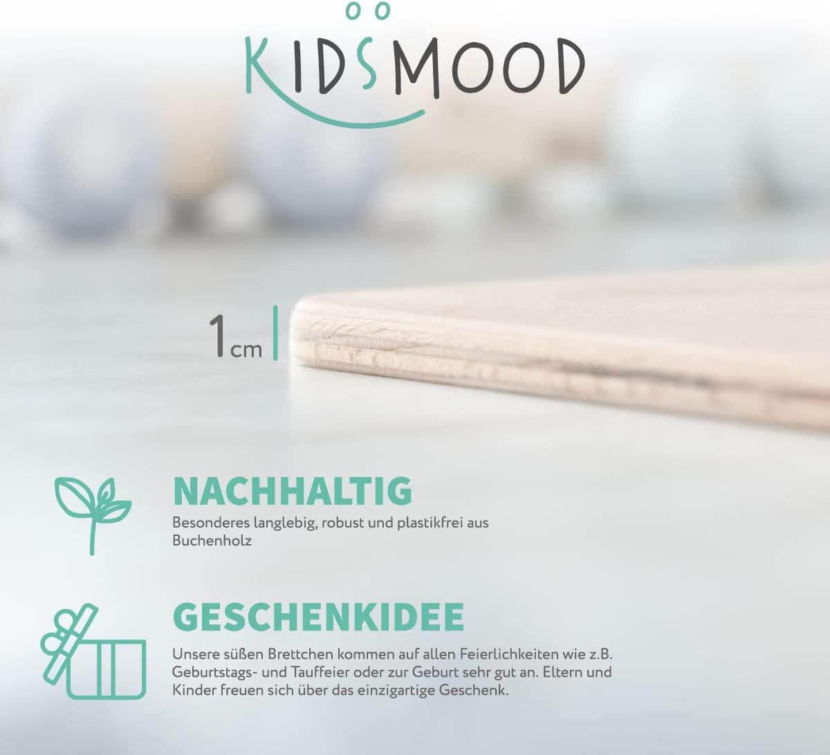 detailed view of personalized animal family breakfast board