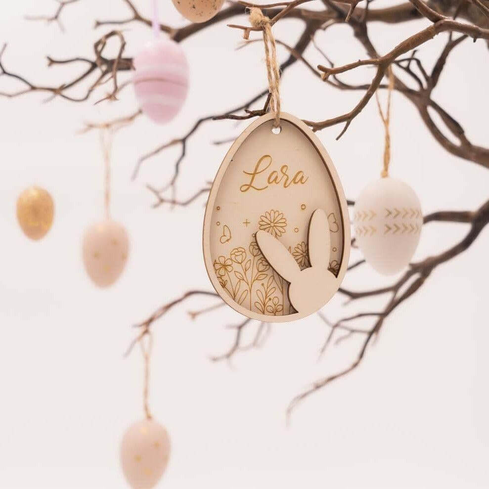 Osterdeko personalisiert aus Holz
