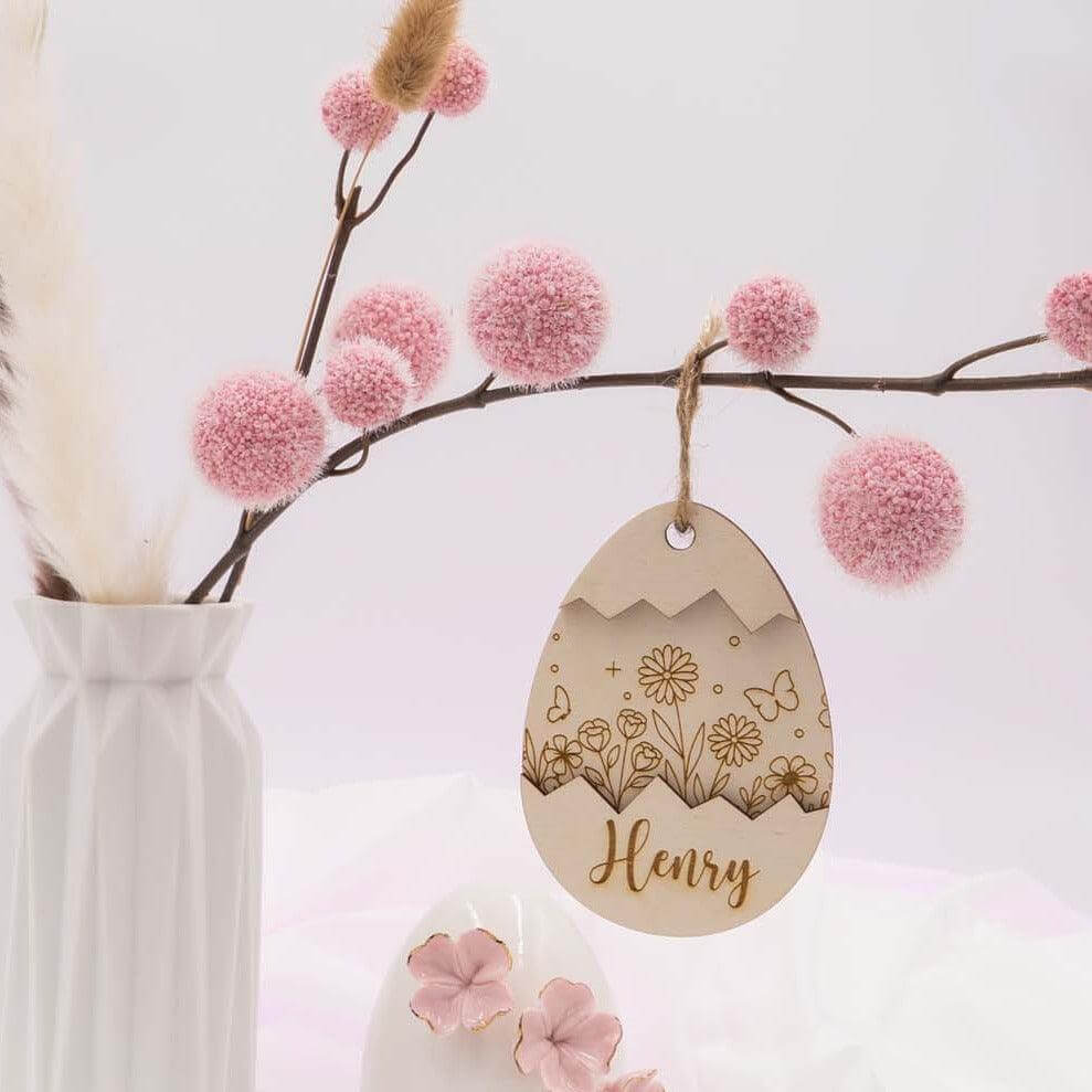 Osterdeko personalisiert aus Holz