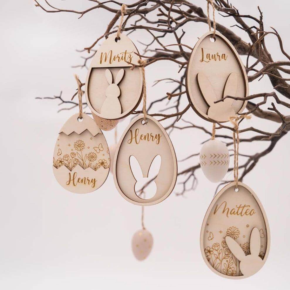 Osterdeko personalisiert aus Holz