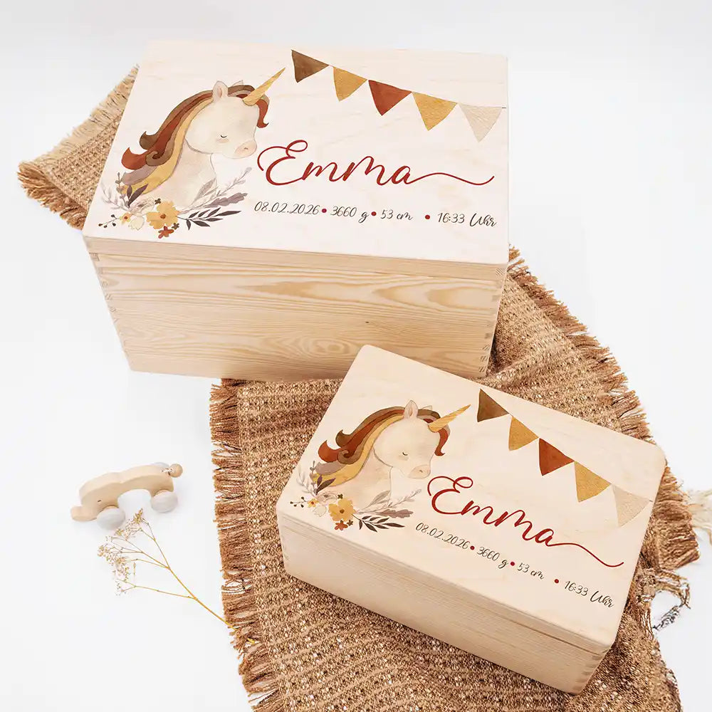 Erinnerungsbox Baby - Baby Einhorn
