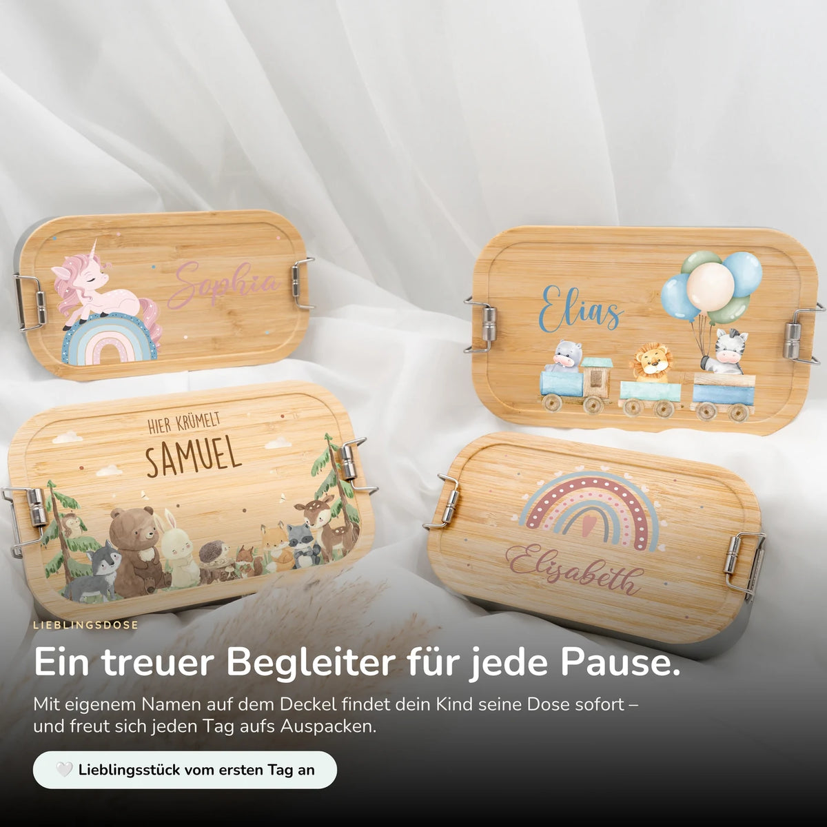 Brotdose personalsiert Tiere Eisenbahn