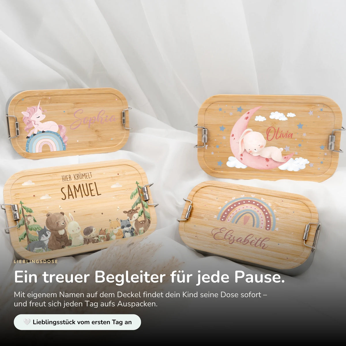 Brotdose Kinder personalisiert Baby Hase