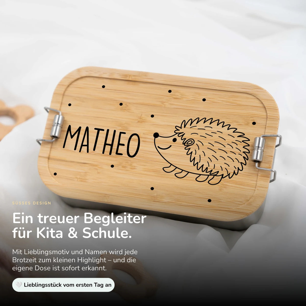 Brotdose Kinder personalisiert - Igel