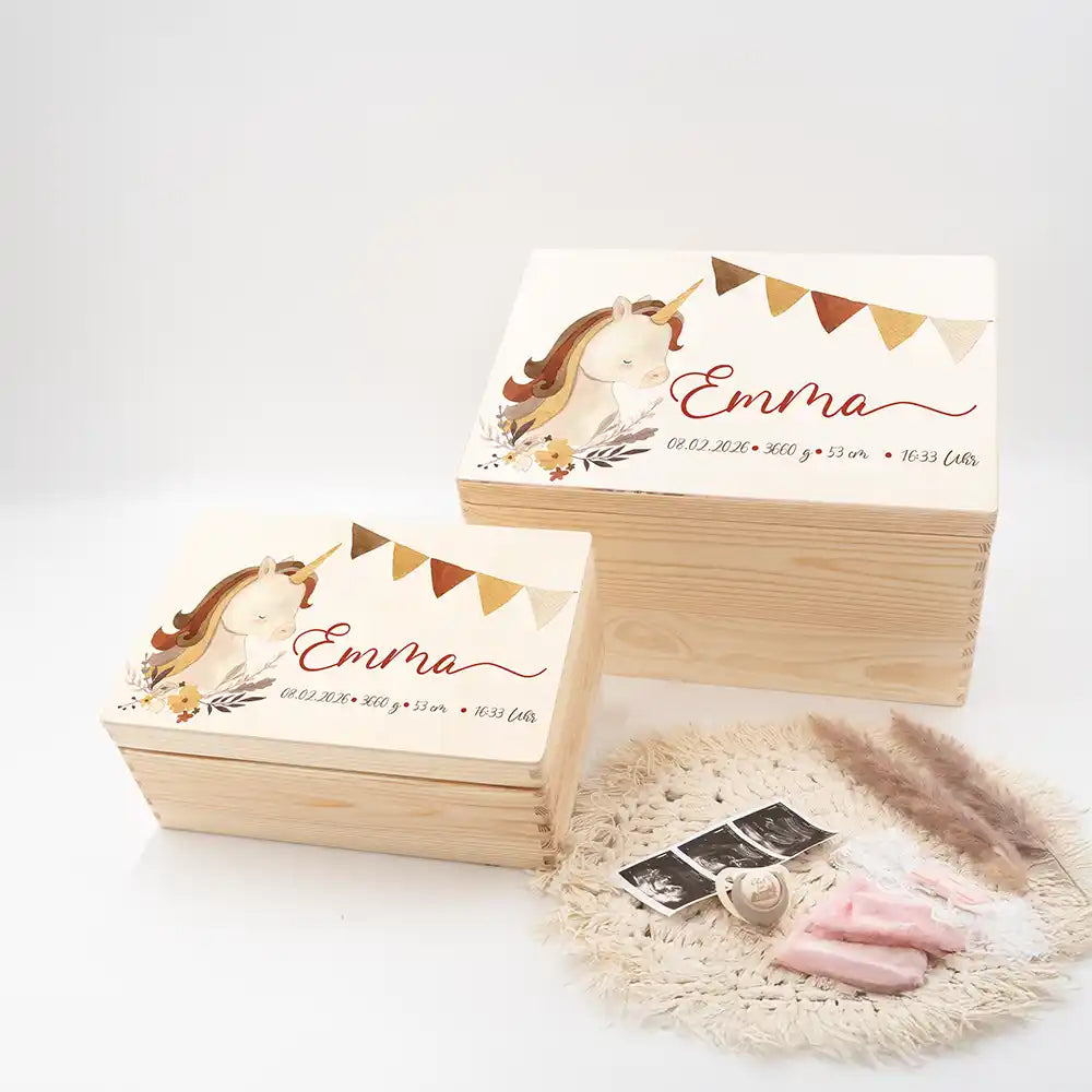 Erinnerungsbox Baby - Baby Einhorn