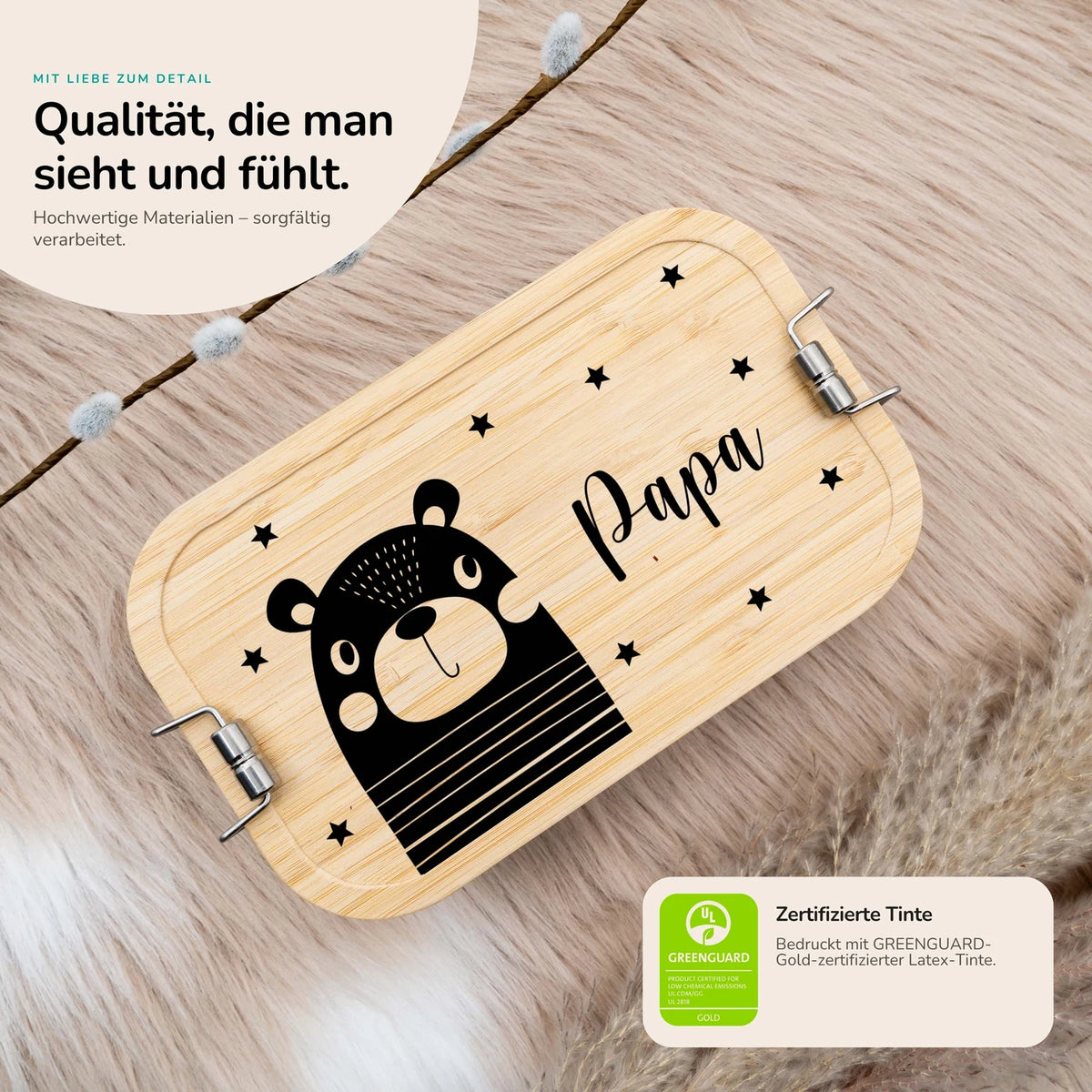 Brotdose personalisiert Bär