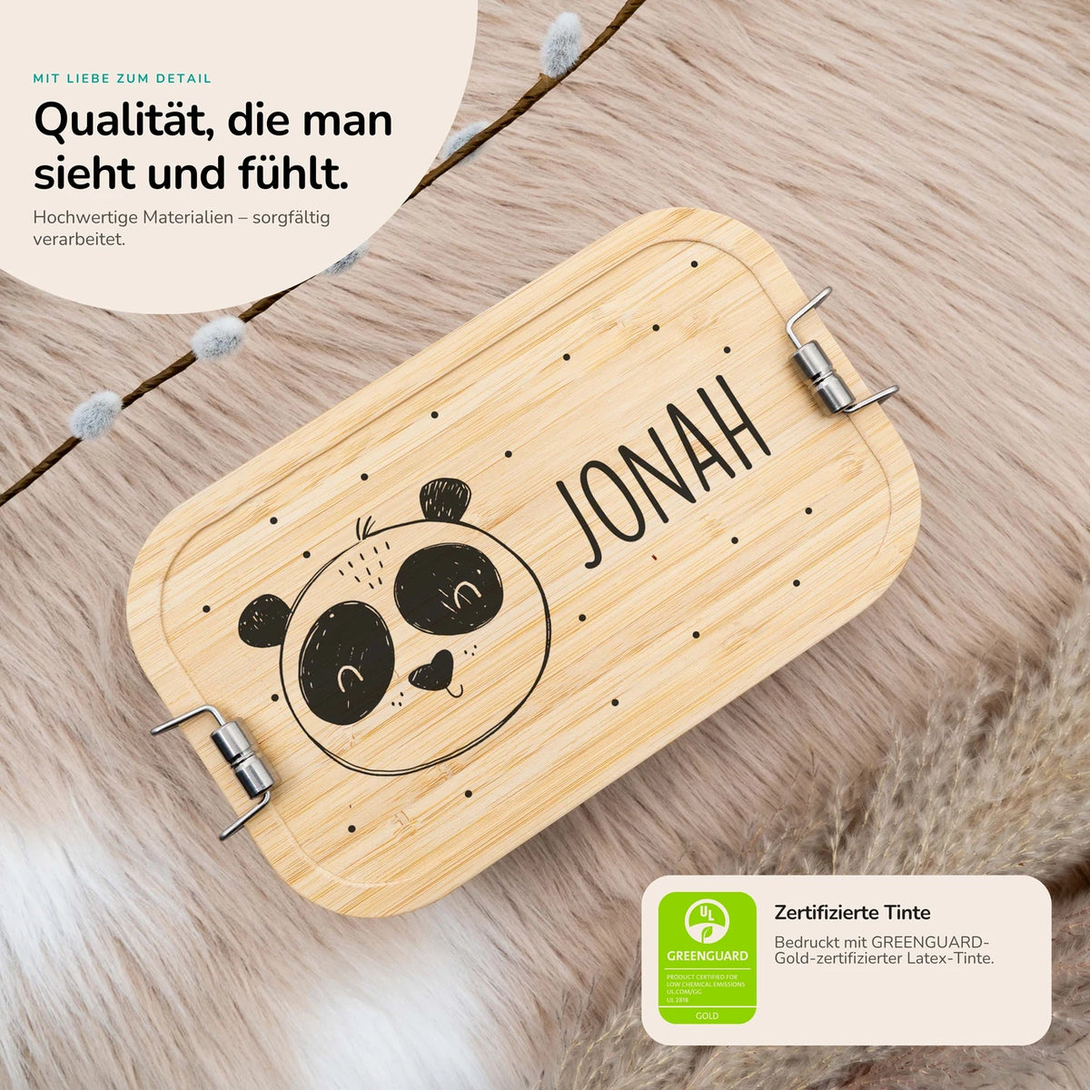 Brotdose personalisiert Panda Bär