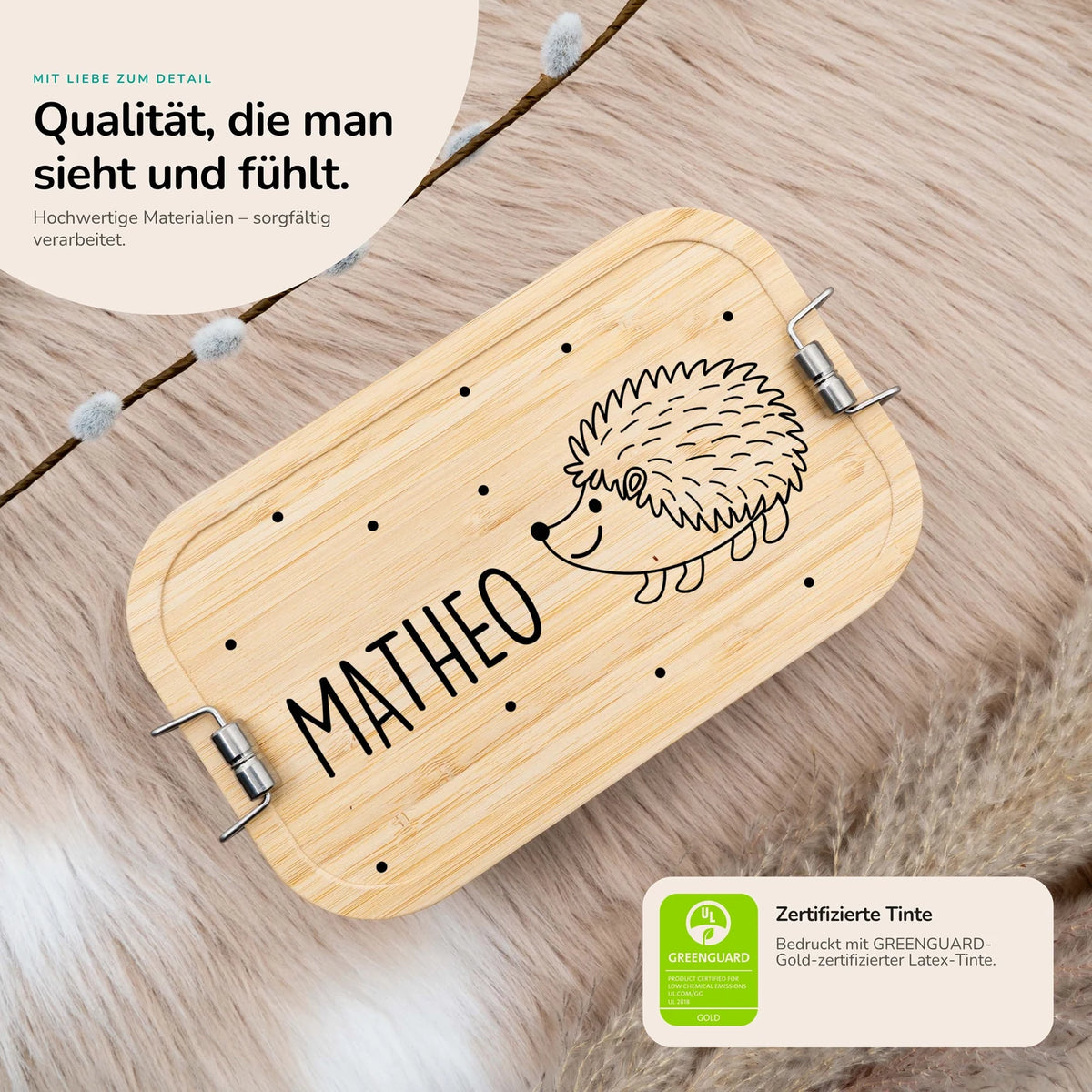 Brotdose Kinder personalisiert - Igel