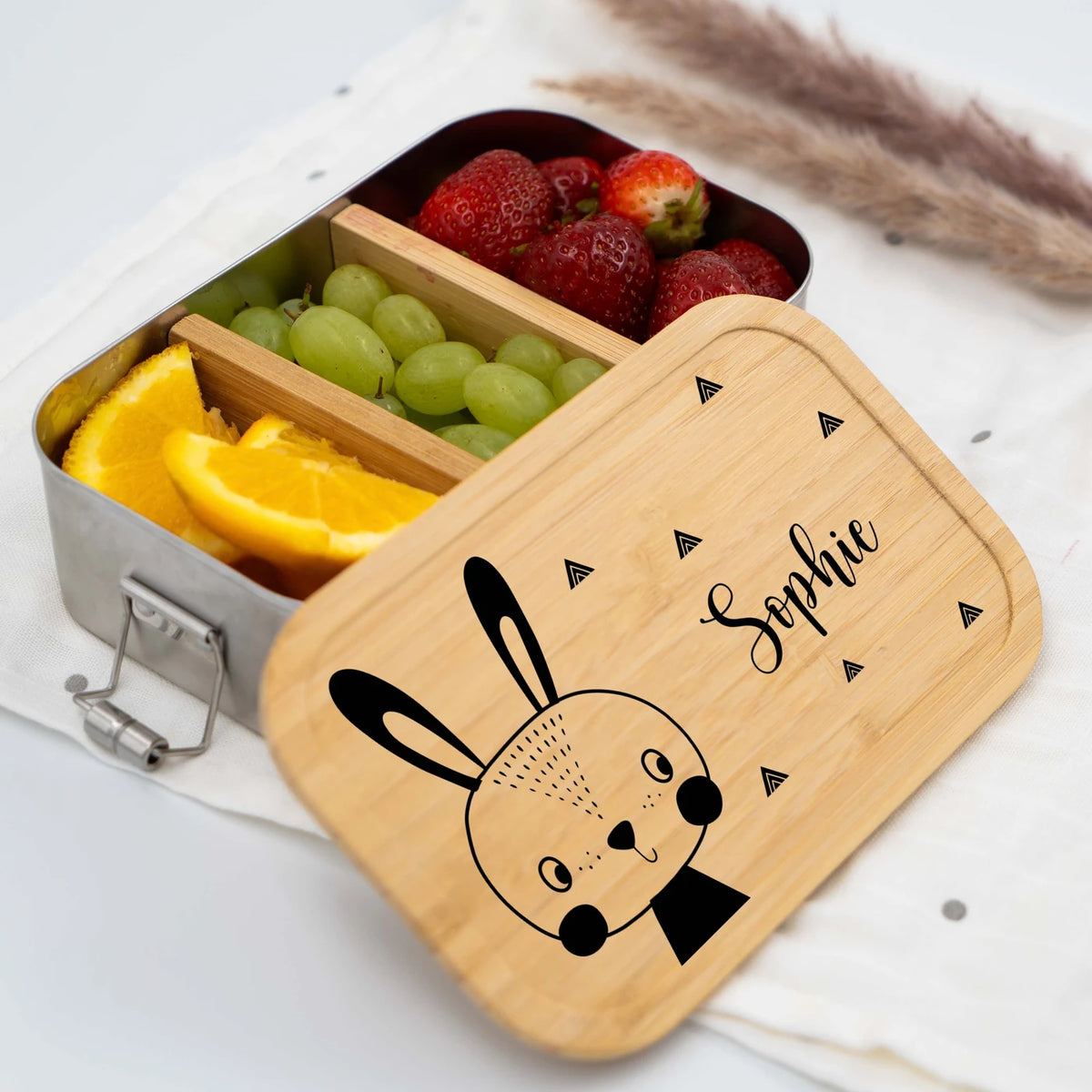Brotdose personalisiert Hase
