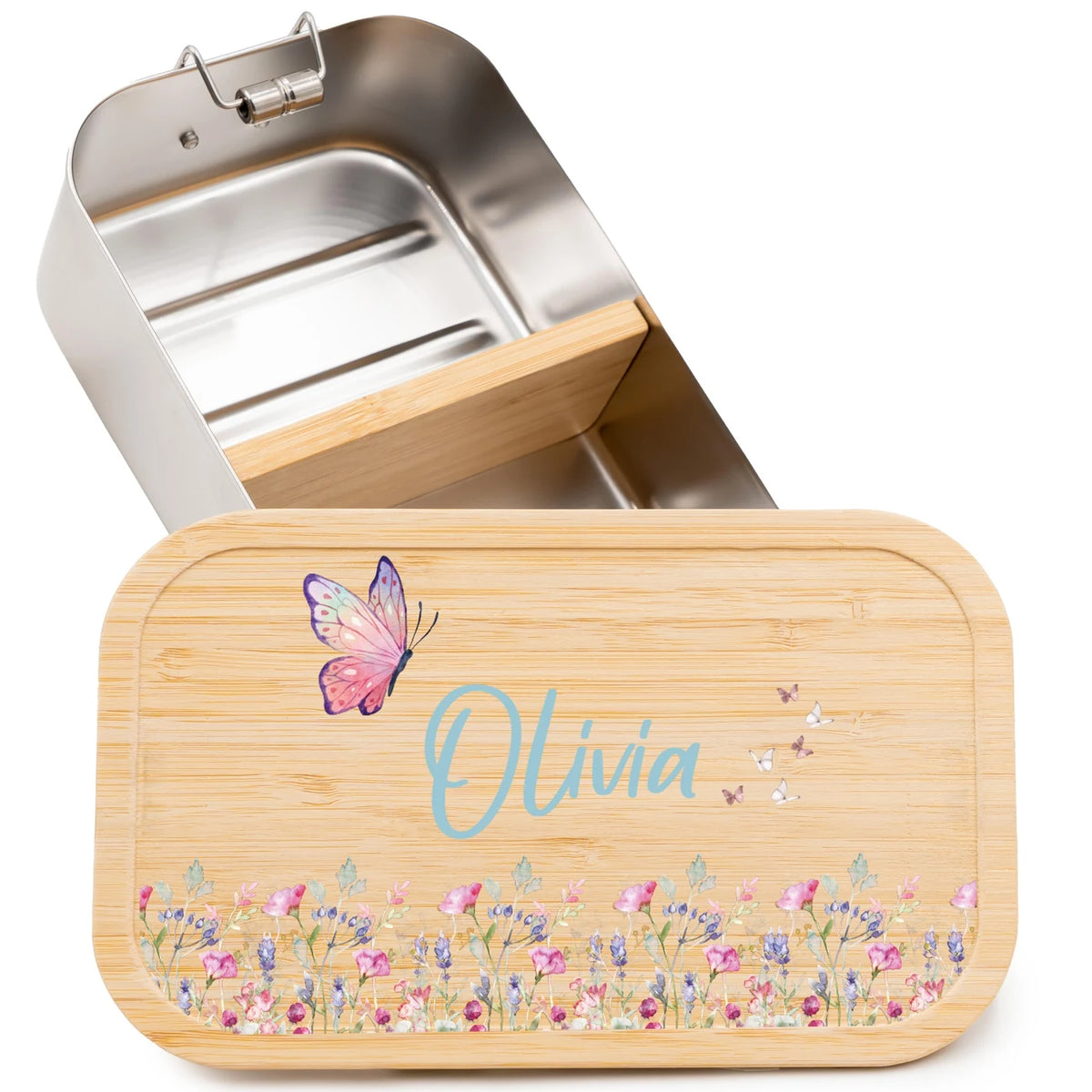 Brotdose Kinder personalisiert - Blumenpark