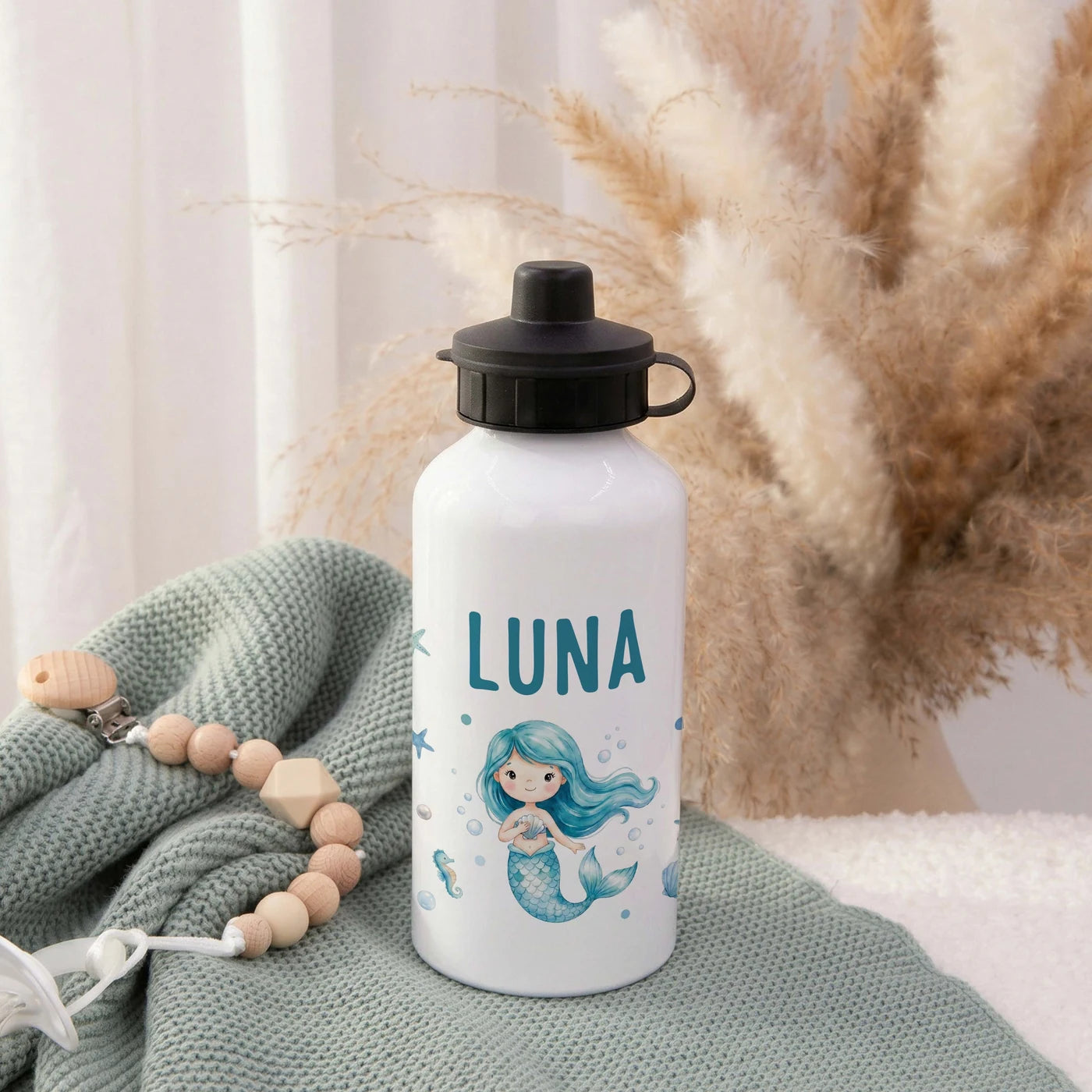 Personalisierte Trinkflasche Kinder Bär & Fuchs – 500 ml