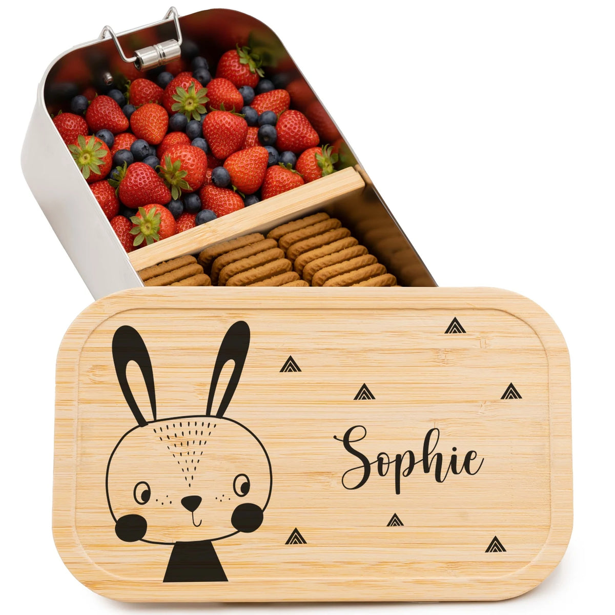 Brotdose personalisiert Hase