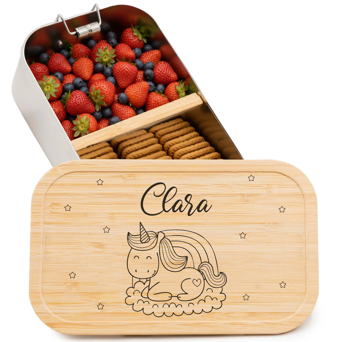 Brotdose personalisiert Einhorn