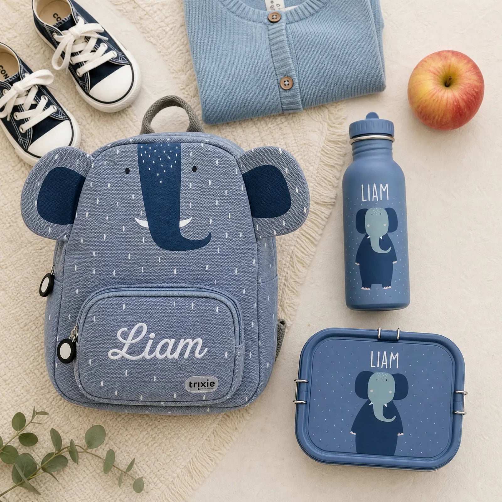 Trixie Kindergarten Set Elefant, Set mit Namen, auch für Jungen