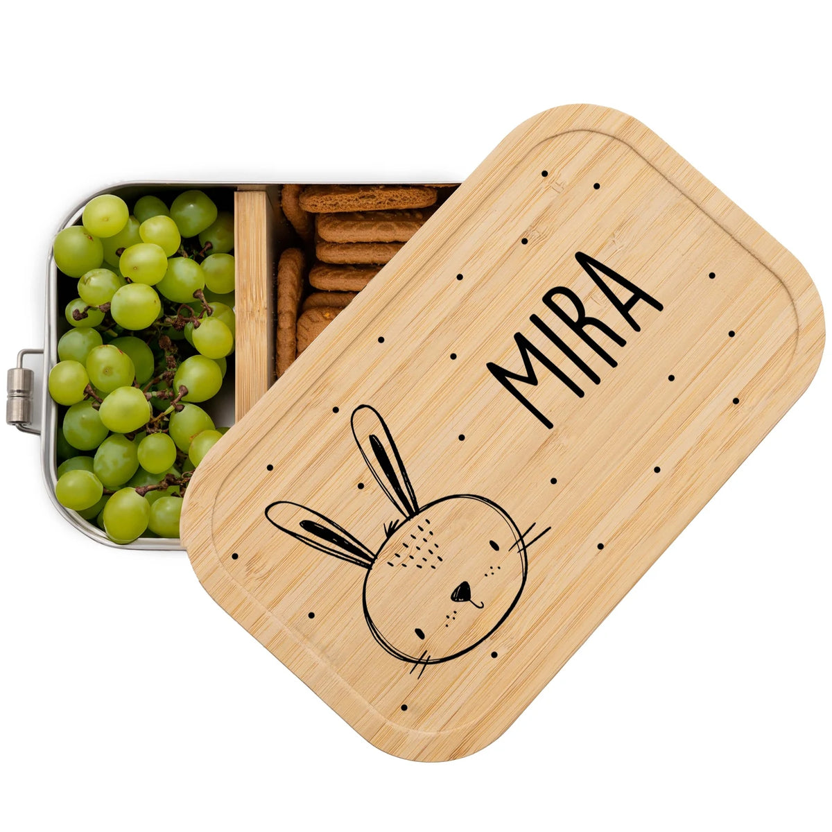 Brotdose personalisiert Hasenkopf