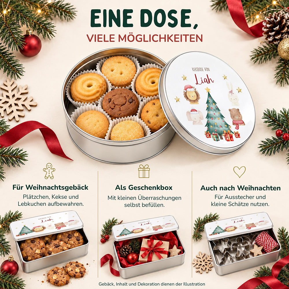 Keksdose aus Metall personalisiert