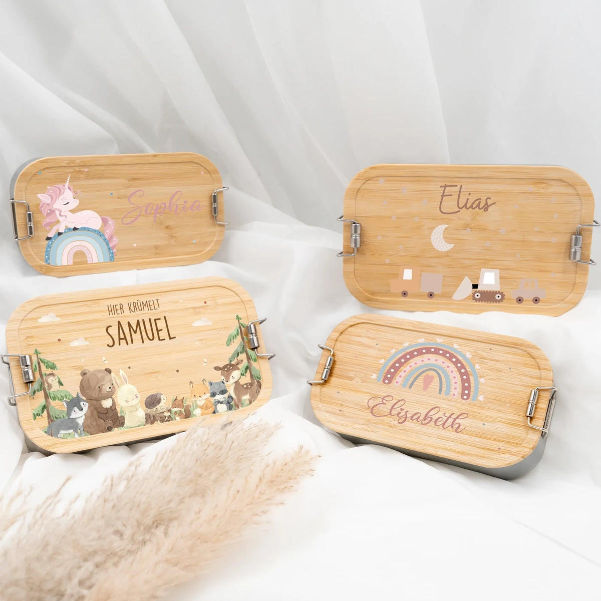 Brotdose Kinder personalisiert - Baustelle