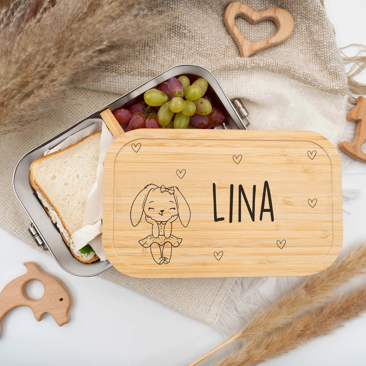 Brotdose personalisiert Häschen