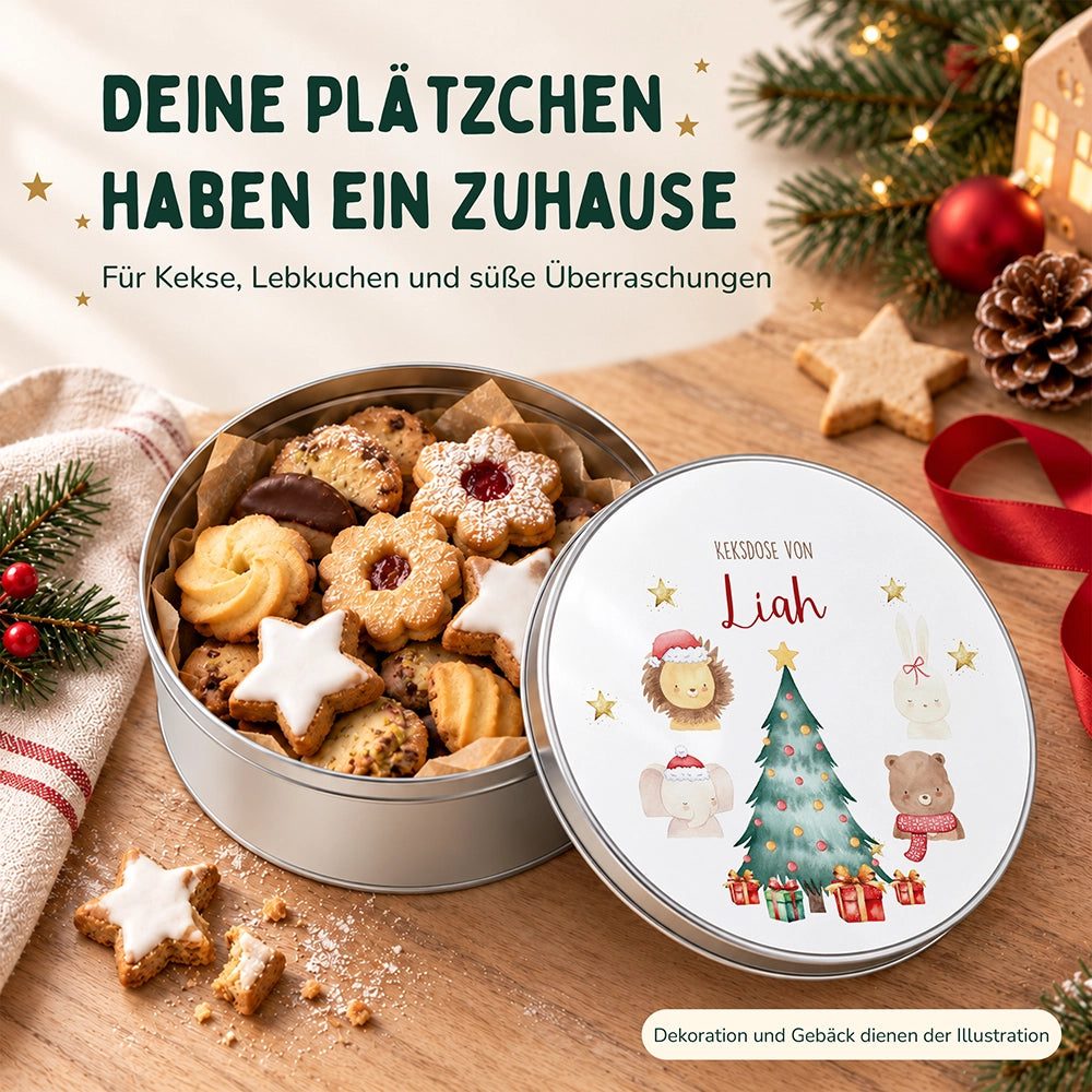 Keksdose aus Metall personalisiert