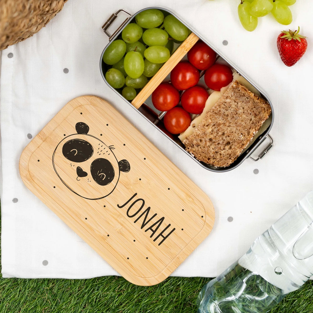 Brotdose personalisiert Panda Bär