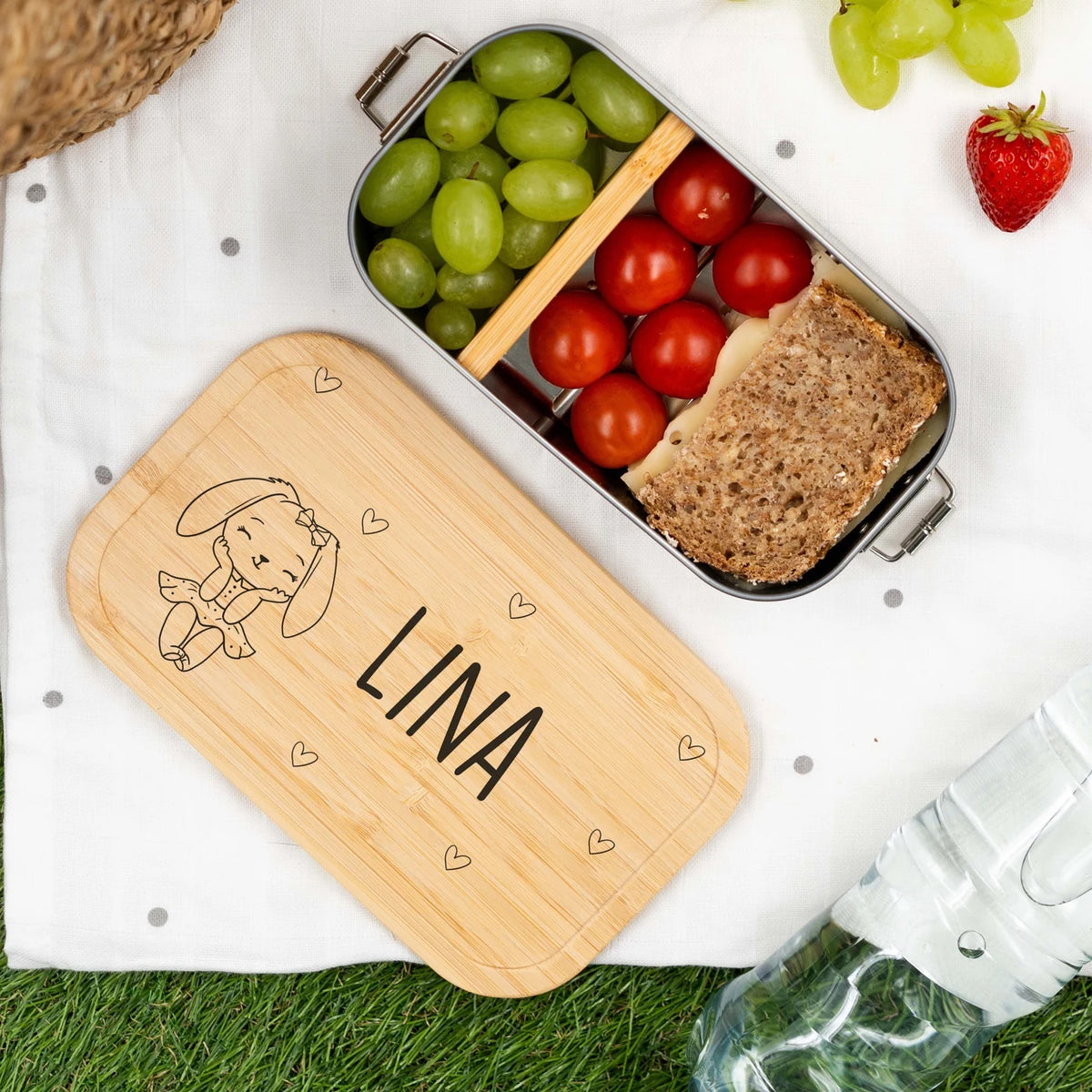 Brotdose personalisiert Häschen