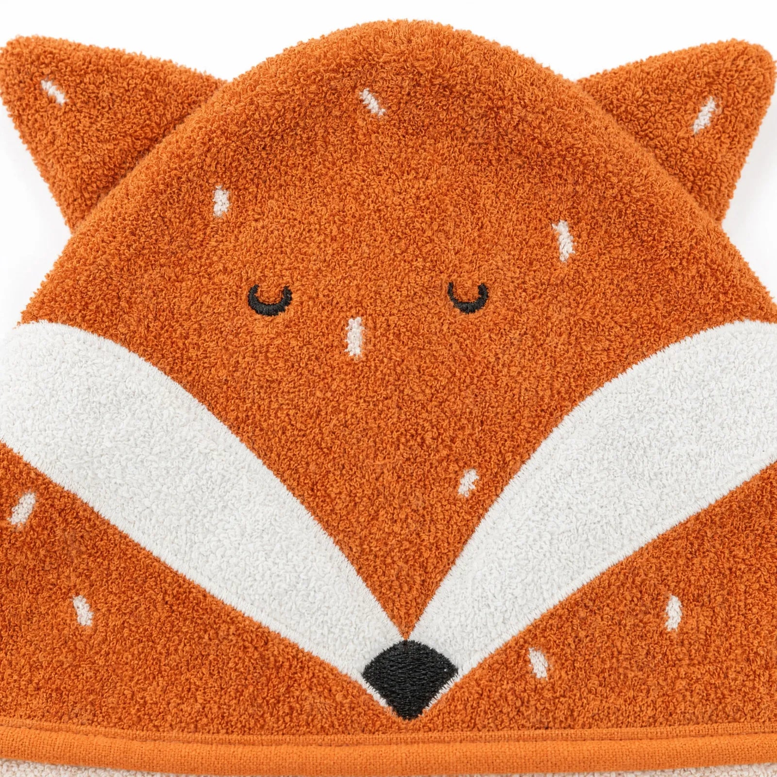 Trixie Kapuzenhandtuch Baby Fuchs, Geschenkidee zur Taufe mit Wunschname