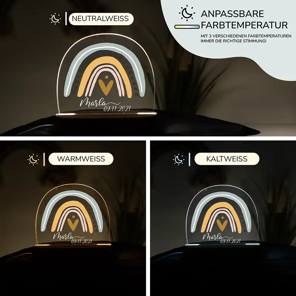 Kinderzimmer Bundle Regenbogen 1 Tonieregal + Nachtlicht
