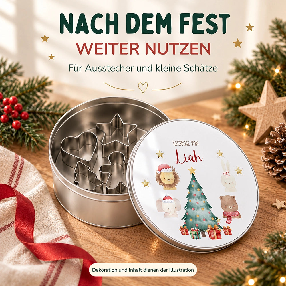 Keksdose aus Metall personalisiert